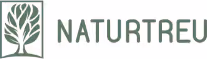 Logo mit stilisiertem Baum und dem Schriftzug NATURTREU.